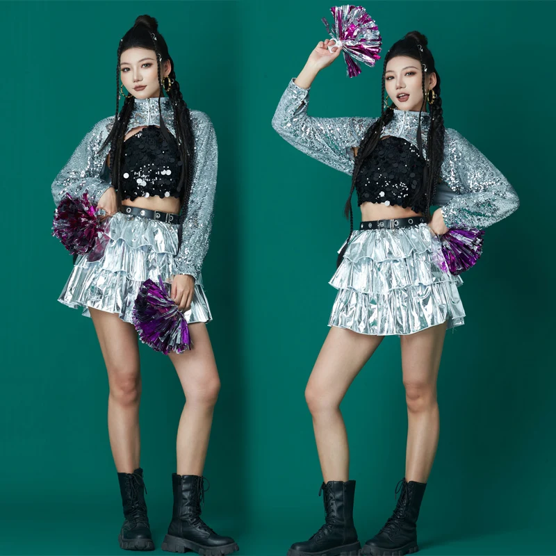 Cheerleading Performance Costume Women's Adult Jazz Dance Clothing New Year Sequin Short Skirt Trendy Performance Costume Set
Cheerleading Performance Costume Women's Adult Jazz Dance Clothing New Year Sequin Short Skirt Trendy Performance Costume Set