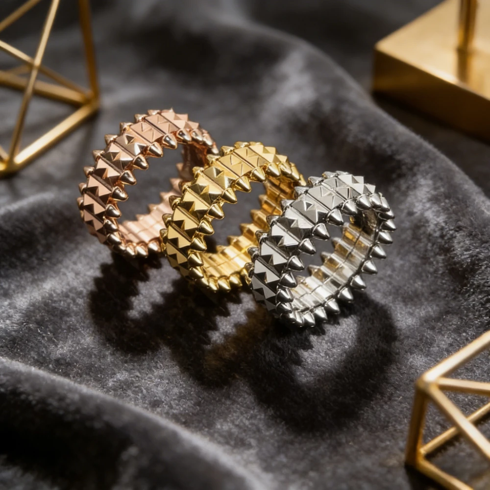 Premium Jewelry French Style Riveted Bullet High Quality Punk Gold Creative Broad Surface Ring For Women Gift
Premium Jewelry French Style Riveted Bullet High Quality Punk Gold Creative Broad Surface Ring For Women Gift