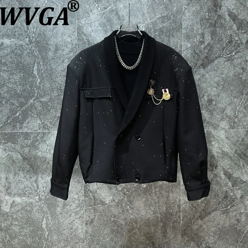 Мужской пиджак WVGA с золотым тиснением «Звездное небо» на весну-осень, двубортный, в стиле нишевого шика, повседневный, высококачественный, прямой крой, брюки-костюм W19175
Мужской пиджак WVGA с золотым тиснением «Звездное небо» на весну-осень, двубортный, в стиле нишевого шика, повседневный, высококачественный, прямой крой, брюки-костюм W19175