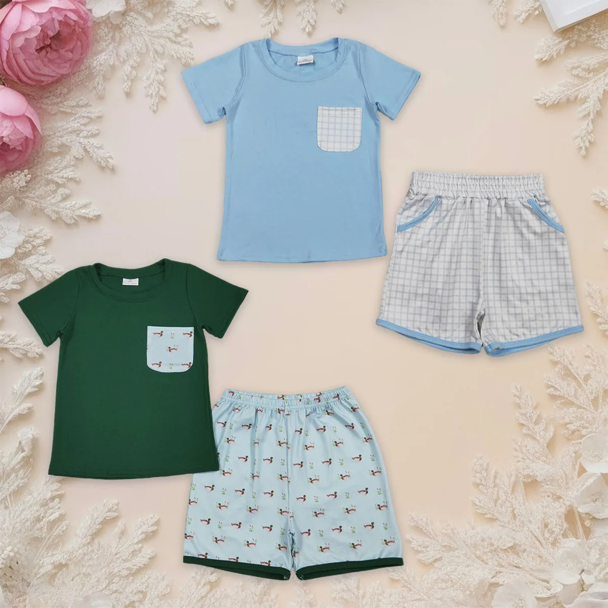Baby Boy Dark Green Ducks Pocket Top Shorts Hunting Cute Toddler Outfits Kids Clothes Sets Infant Children Clothing Wholesale
Baby Boy Dark Green Ducks Pocket Top Shorts Hunting Cute Toddler Outfits Kids Clothes Sets Infant Children Clothing Wholesale