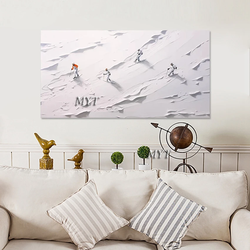 High Quality Skiing Abstract Oil Paintings Heavy Texture Large Size Custom Artwork Showpiece For Home Decoration Modern Picture
High Quality Skiing Abstract Oil Paintings Heavy Texture Large Size Custom Artwork Showpiece For Home Decoration Modern Picture