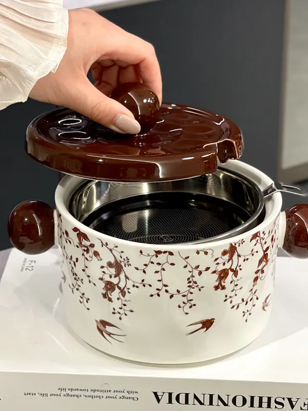 2026 New Ceramic Oil Bottle Thickened Kitchen Home Use with Filtering Deep Fry Basket Large Capacity Filtering Oil Residue Bo...
2026 New Ceramic Oil Bottle Thickened Kitchen Home Use with Filtering Deep Fry Basket Large Capacity Filtering Oil Residue Bo...