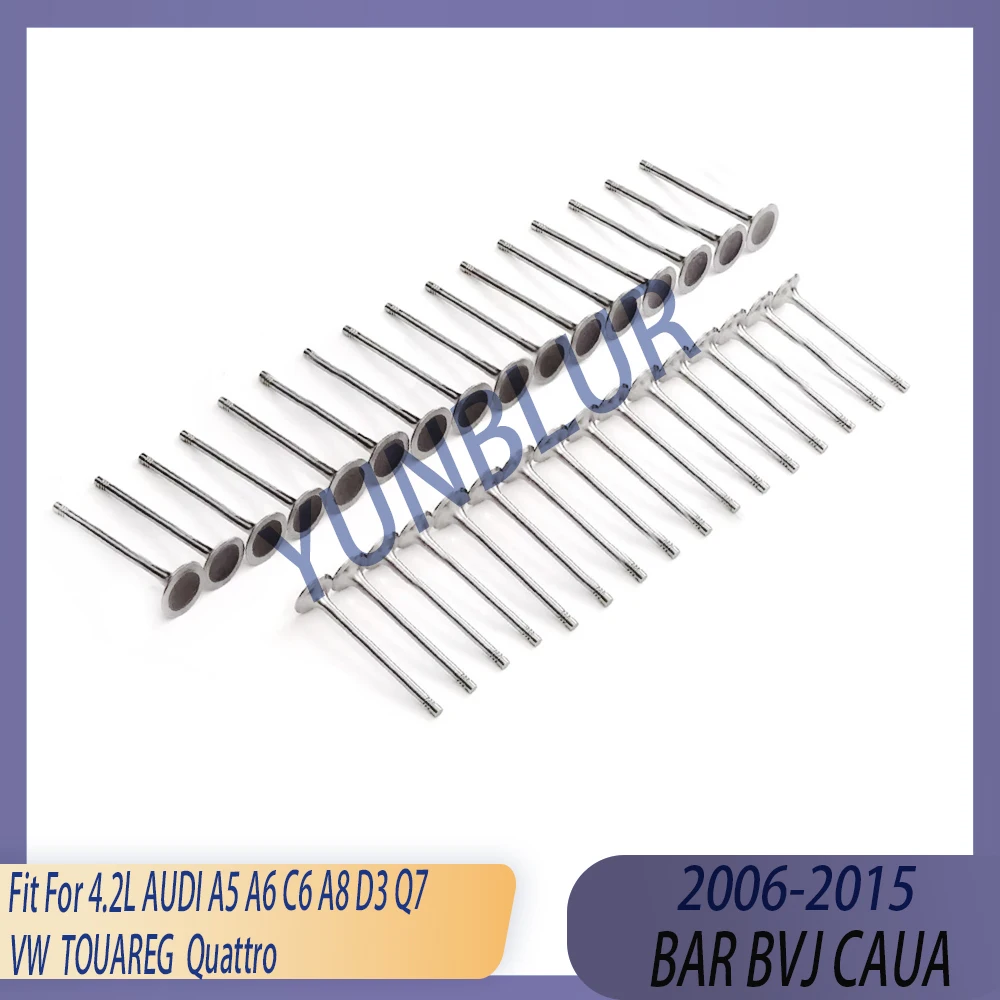 Engine Part 32pcs Intake & Exhaust Valve Kit Fit 4.2 L BAR BVJ CAUA Gas 06-15 For AUDI A5 A6 A8 Q7 VW Volkswagen TOUAREG quattro
Engine Part 32pcs Intake & Exhaust Valve Kit Fit 4.2 L BAR BVJ CAUA Gas 06-15 For AUDI A5 A6 A8 Q7 VW Volkswagen TOUAREG quattro