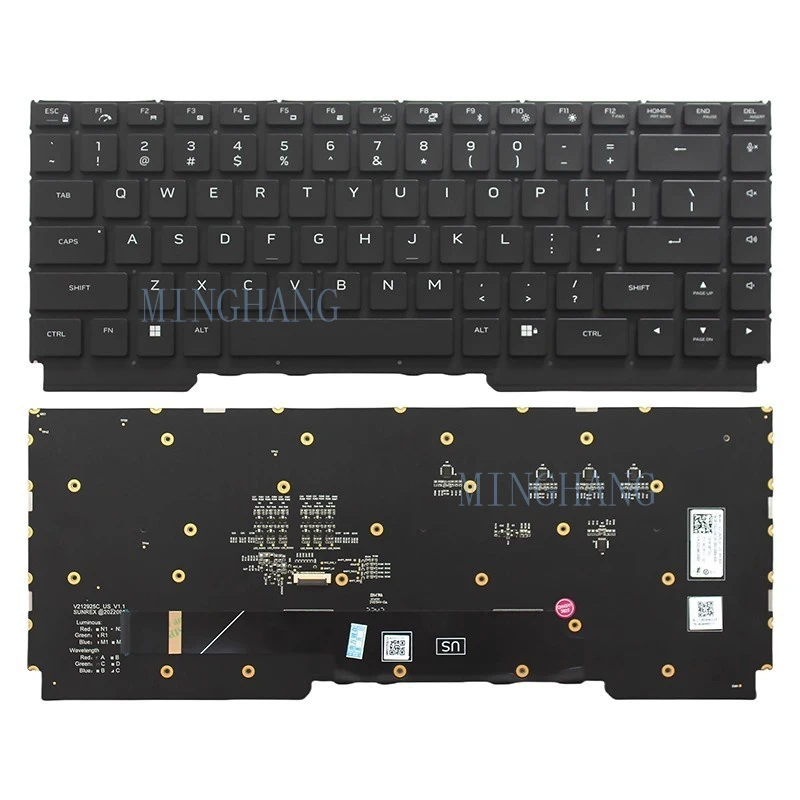 M New Keyboard for Dell Alienware M16 R1 M16 R2 V212925CS1 V212925AS1 RGB Backlit