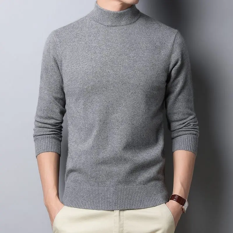2025 New Autumn Winter Thick Half High Collar Pullover Sweater Men Warm Knit Base Shirt Fashionable Style
2025 New Autumn Winter Thick Half High Collar Pullover Sweater Men Warm Knit Base Shirt Fashionable Style