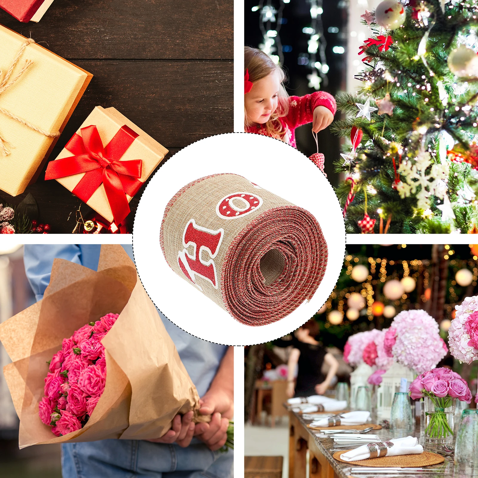 1 Roll Christmas Decorative Gift Box Wrapping Ribbon For Xmas Party Diy Crafts Packaging Ribbon Linen Material
1 Roll Christmas Decorative Gift Box Wrapping Ribbon For Xmas Party Diy Crafts Packaging Ribbon Linen Material