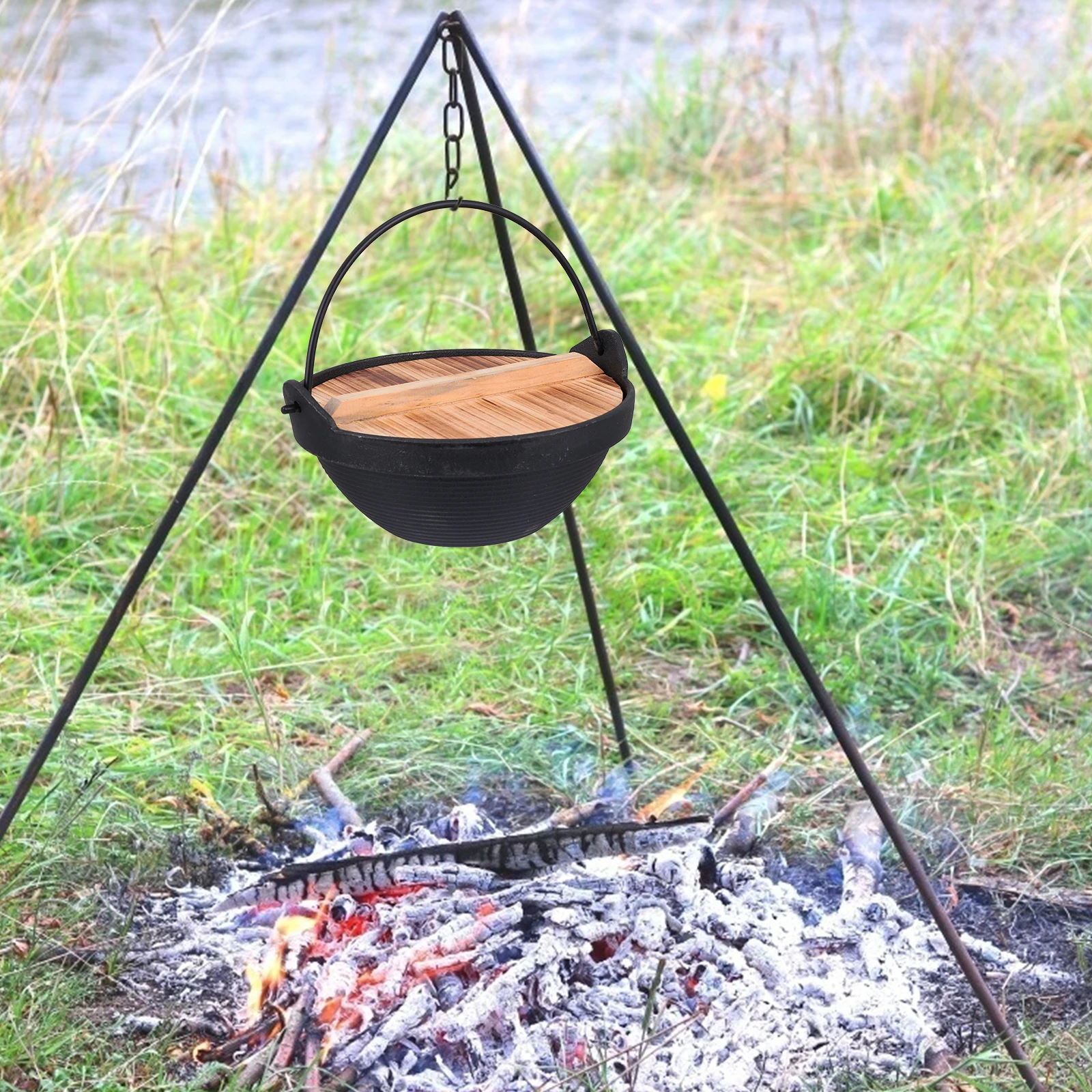 Individual Hotpot Cast Iron Wood Camping Pot Lightweight Portable Outdoor Cooking Picnic Family Gathering Non Stick Easy 
Individual Hotpot Cast Iron Wood Camping Pot Lightweight Portable Outdoor Cooking Picnic Family Gathering Non Stick Easy