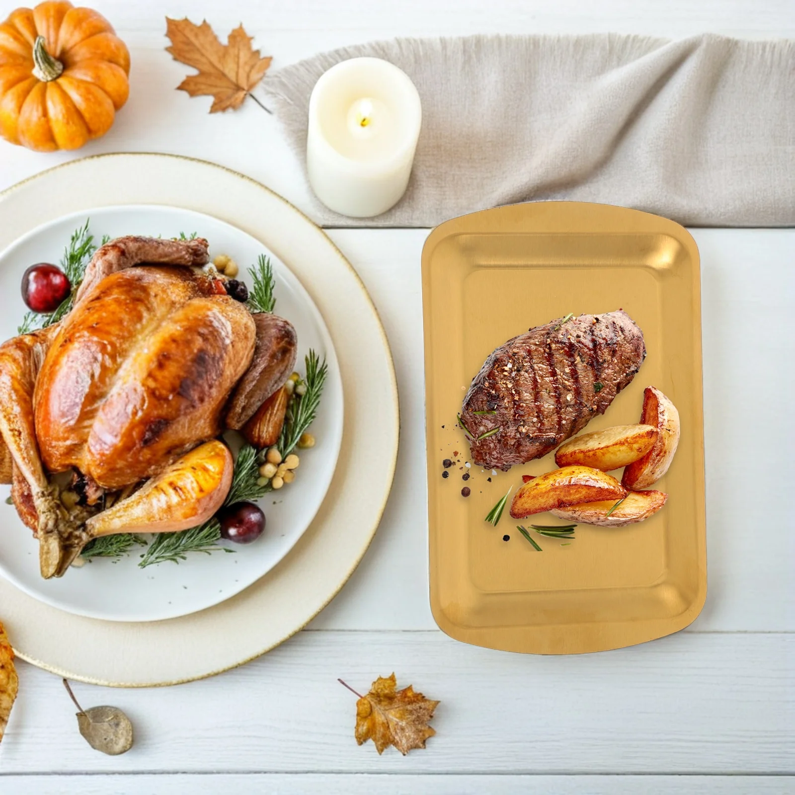 Stainless Steel Tray Food Grill Pan Platter Barbecue Grilling Plate Prep Trays Bbq Dinner Accessories
Stainless Steel Tray Food Grill Pan Platter Barbecue Grilling Plate Prep Trays Bbq Dinner Accessories