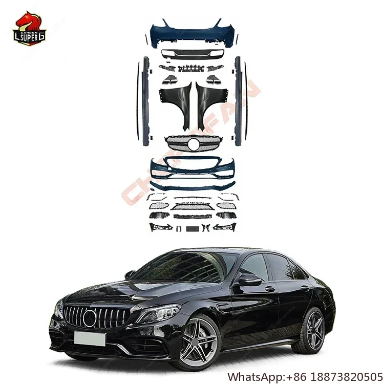 C63 Style Body Kit PP Plastic For Mercedes Benz C-class W205 PRE Front Rear Bumper Side Skirts Fender
C63 Style Body Kit PP Plastic For Mercedes Benz C-class W205 PRE Front Rear Bumper Side Skirts Fender