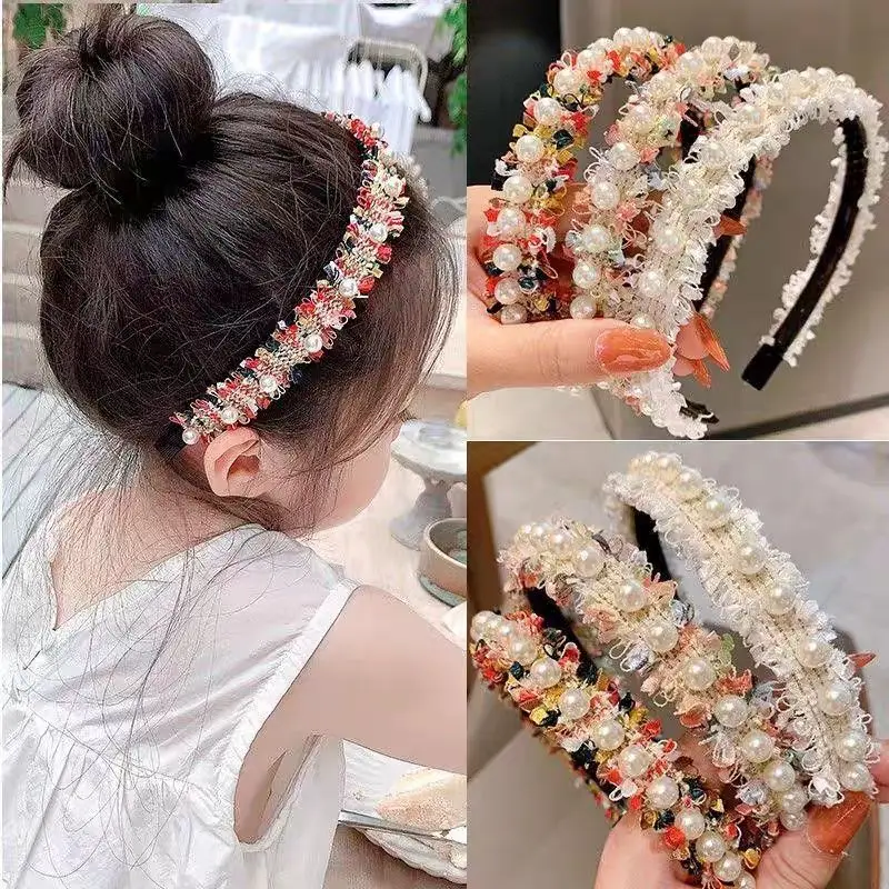 Lace Pearl Headband with Anti Slip Teeth for Little Girls New Headband for Students Cute Princess Beautiful Hair Accessories
Lace Pearl Headband with Anti Slip Teeth for Little Girls New Headband for Students Cute Princess Beautiful Hair Accessories