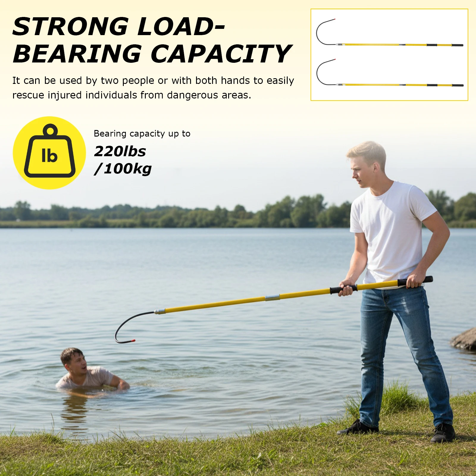 10/220KV Emergency Rescue Pole Anti-electrocution 6.5ft Non-Slip Handle for Power Station Factory Auto Maintenance
10/220KV Emergency Rescue Pole Anti-electrocution 6.5ft Non-Slip Handle for Power Station Factory Auto Maintenance