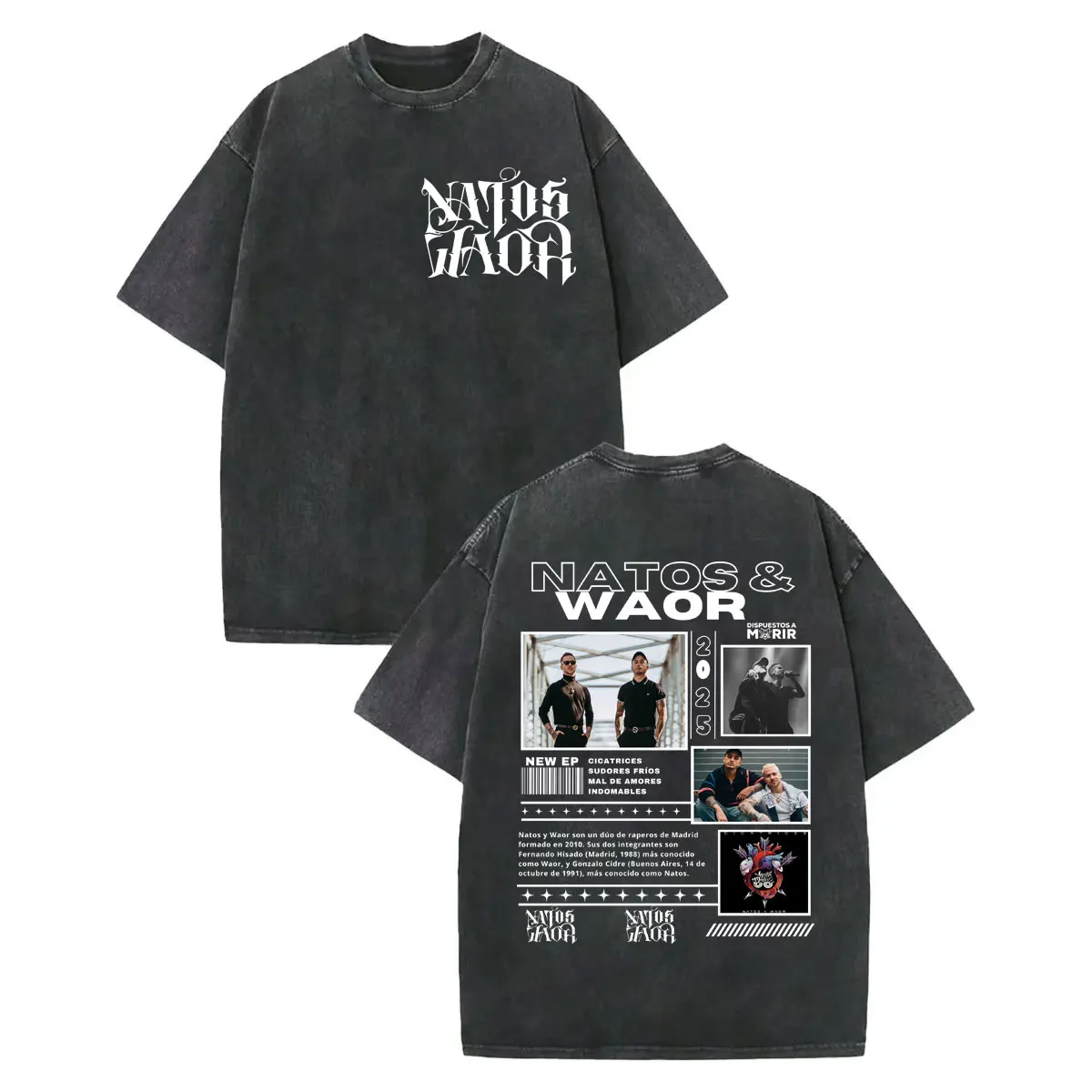 Vintage Washed Rap Duo Natos Y Waor Tour 2025 T-shirt Fashion Hip Hop Short Sleeve T-shirts Men Women Casual Oversized T Shirts
Vintage Washed Rap Duo Natos Y Waor Tour 2025 T-shirt Fashion Hip Hop Short Sleeve T-shirts Men Women Casual Oversized T Shirts