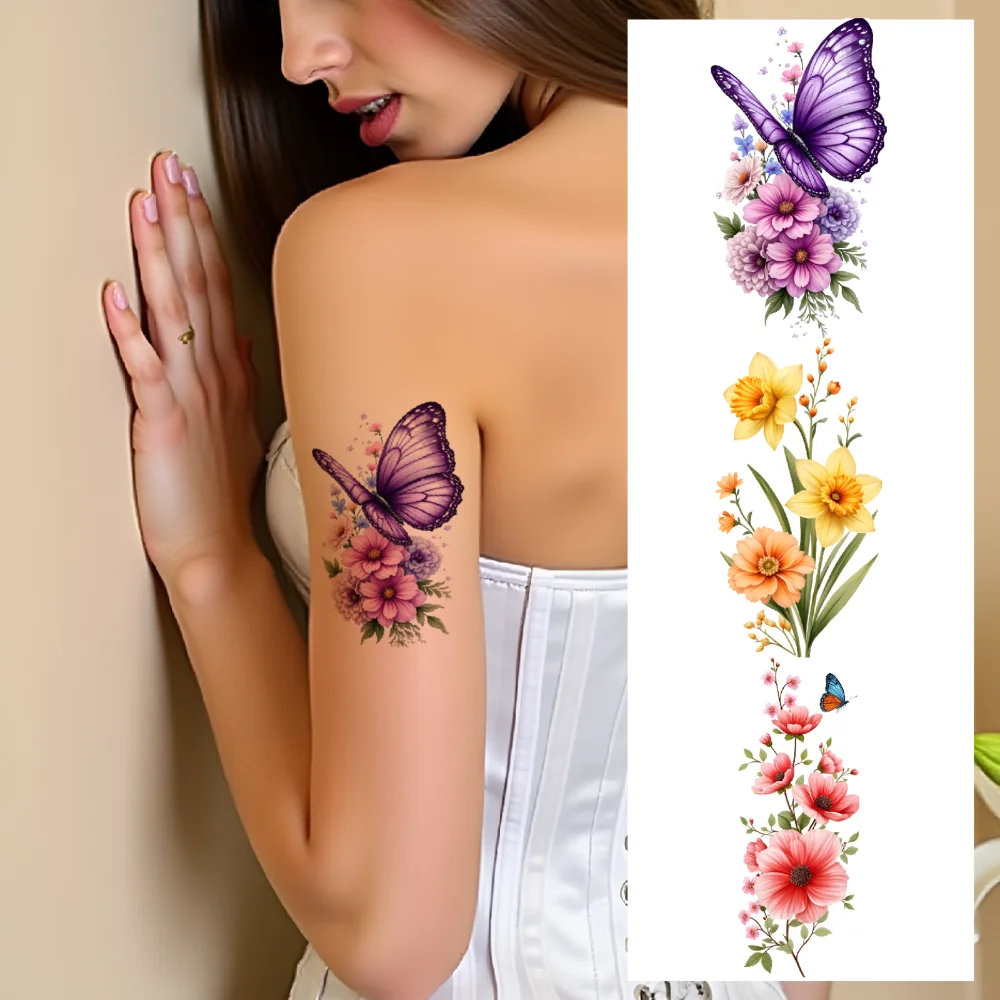9pcs Temporary Tattoo Temporary Tattoo Stickers Butterflies Red Roses Spring Flowers For Adult Male Back
9pcs Temporary Tattoo Temporary Tattoo Stickers Butterflies Red Roses Spring Flowers For Adult Male Back