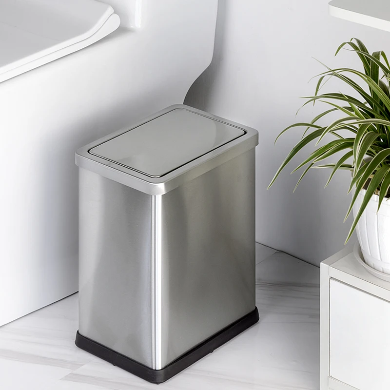 Toilet Rectangular Trash Can Bedroom Stainless Steel Living Room Narrow Paper Basket With Cover Lixeira Office Storage EB5LJT
Toilet Rectangular Trash Can Bedroom Stainless Steel Living Room Narrow Paper Basket With Cover Lixeira Office Storage EB5LJT