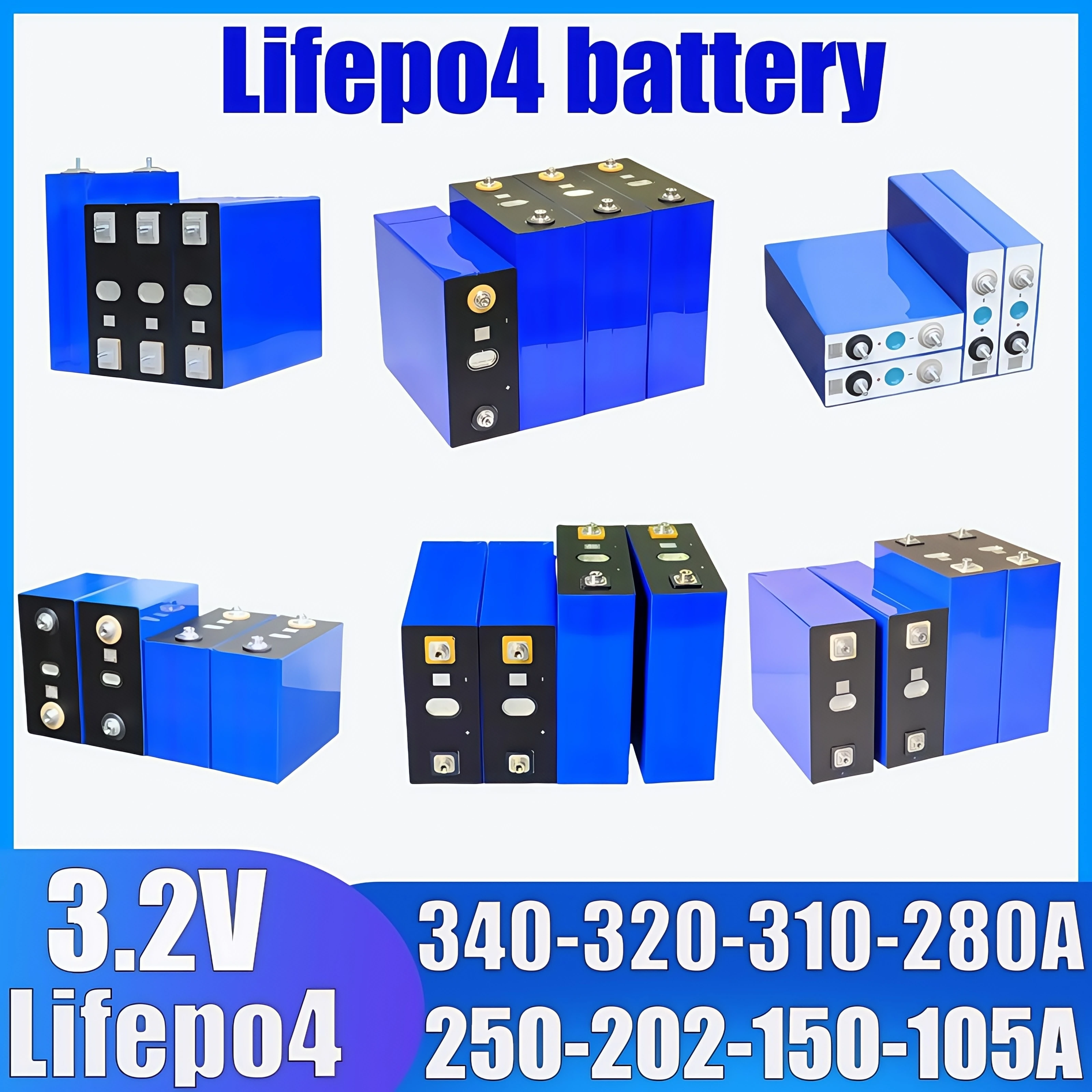 3,2 В 320 Ач LiFePo4 Аккумулятор 105 Ач 150 Ач 202 Ач 250 Ач 280 Ач 310 Ач 340 Ач- Литий-железо-фосфатный аккумулятор для кемпинга, автомобиля, гольфа, автофургона 12 В 24 В 48 В
3,2 В 320 Ач LiFePo4 Аккумулятор 105 Ач 150 Ач 202 Ач 250 Ач 280 Ач 310 Ач 340 Ач- Литий-железо-фосфатный аккумулятор для кемпинга, автомобиля, гольфа, автофургона 12 В 24 В 48 В
