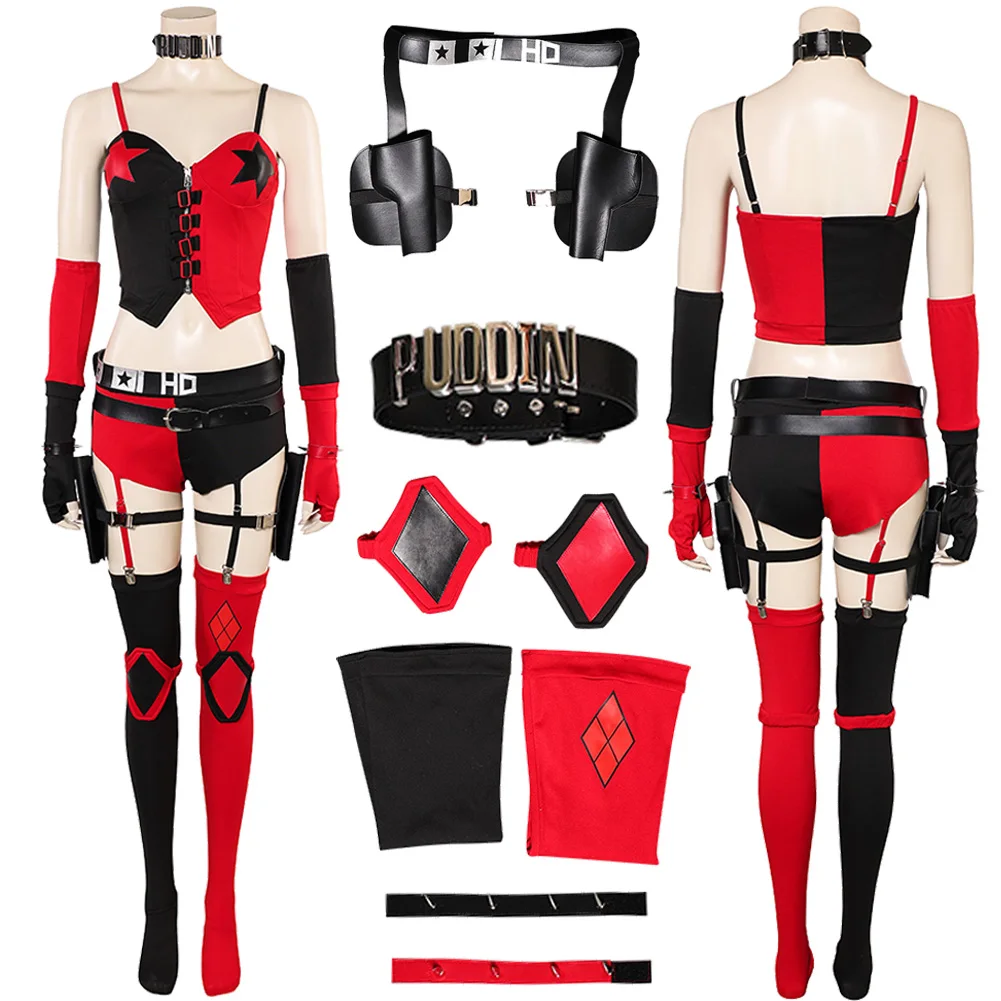 Game Legion of Dark Cosplay Quinzel Top Clothing Party Roleplay Costume Female Adult Suit Outfits Halloween Carnival Party
Game Legion of Dark Cosplay Quinzel Top Clothing Party Roleplay Costume Female Adult Suit Outfits Halloween Carnival Party