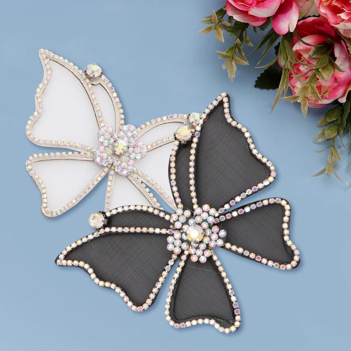 2 Pcs Rhinestone Mesh Butterfly Shoes DIY Bowknot for Clips Ornament Clothing Accessories Flower
2 Pcs Rhinestone Mesh Butterfly Shoes DIY Bowknot for Clips Ornament Clothing Accessories Flower