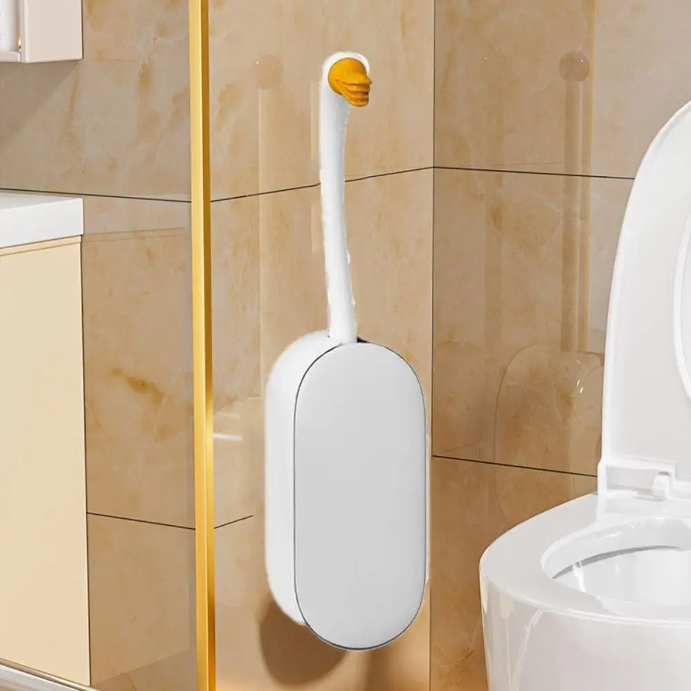 Wall-mounted Goose Shape Toilet Brush White Long Handle Hanging Toilet Brush Silicone TPR Corner Cleaning Tools Bathroom
Wall-mounted Goose Shape Toilet Brush White Long Handle Hanging Toilet Brush Silicone TPR Corner Cleaning Tools Bathroom