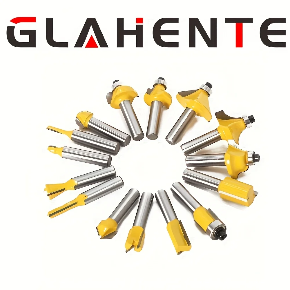  Набор фрез «15 шт. 1/4 дюйма — прямая фреза из карбида вольфрама для деревообработки»
Набор фрез «15 шт. 1/4 дюйма — прямая фреза из карбида вольфрама для деревообработки» 