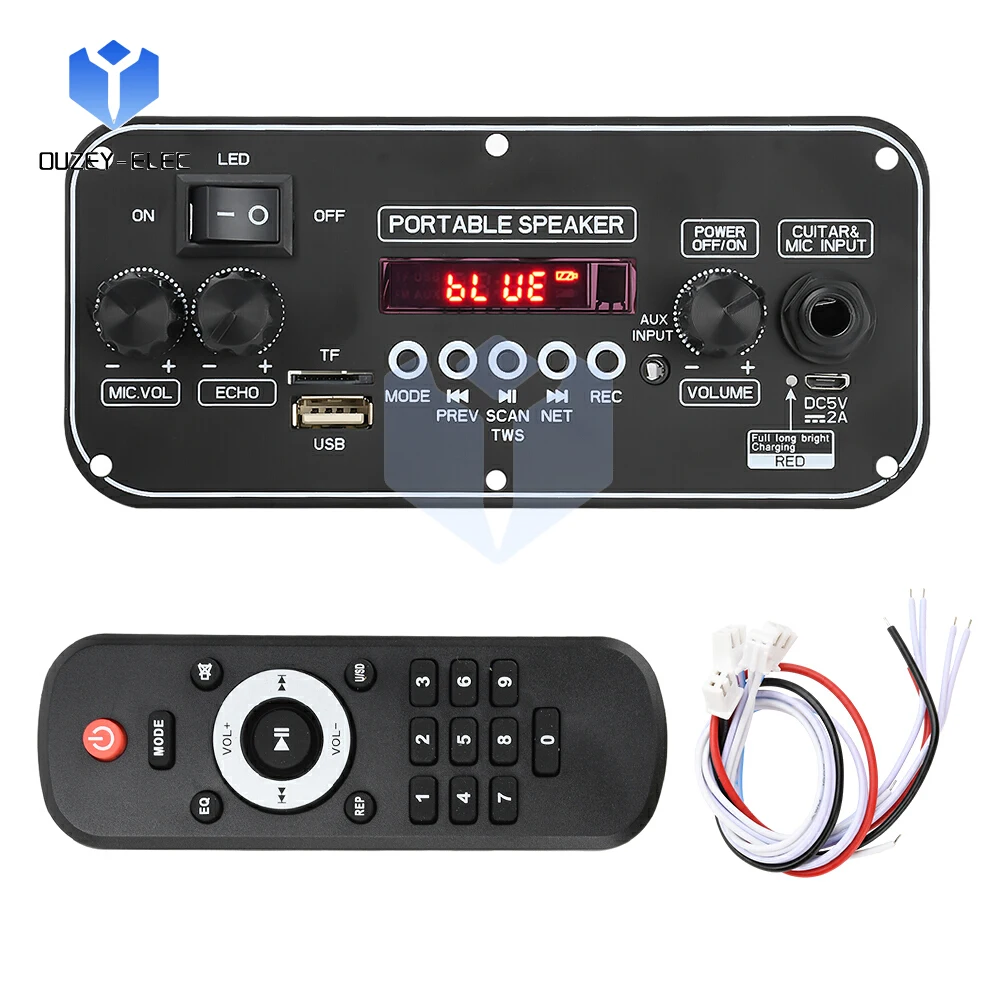 DC 3.7~5V Bluetooth Audio Decoder Board 10W*2 Audio Amplifier Module Audio Player Karaoke Integrated Module Remote Controller
DC 3.7~5V Bluetooth Audio Decoder Board 10W*2 Audio Amplifier Module Audio Player Karaoke Integrated Module Remote Controller