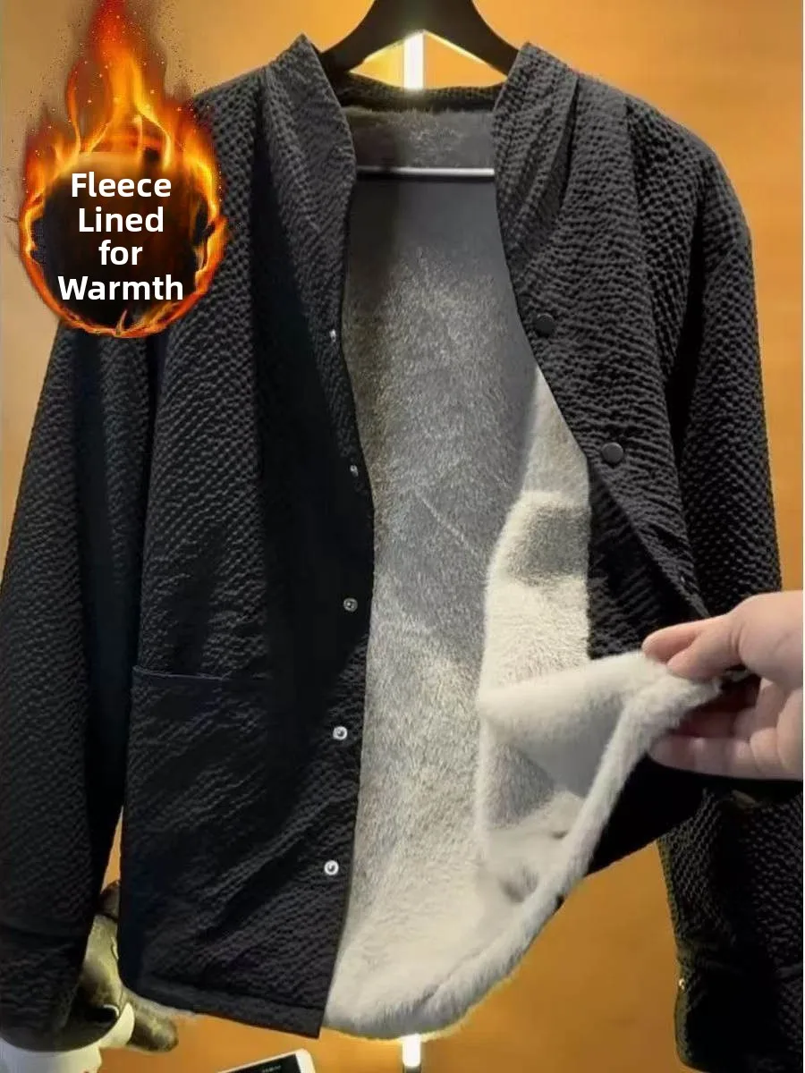 Мужская повседневная куртка на подкладке, теплая верхняя одежда, осень-зима, элитный бренд, модное длинное пальто с воротником-стойкой на пуговицах
Мужская повседневная куртка на подкладке, теплая верхняя одежда, осень-зима, элитный бренд, модное длинное пальто с воротником-стойкой на пуговицах