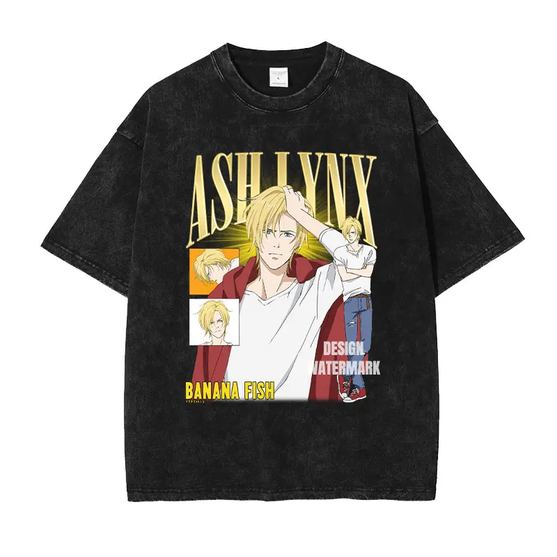 Футболки с изображением аниме B-Banana Fish, большие винтажные потертые футболки с нефритом Aslan, футболки с мангой, уличная одежда, топы в стиле Харадзюку, мужские хлопковые футболки
Футболки с изображением аниме B-Banana Fish, большие винтажные потертые футболки с нефритом Aslan, футболки с мангой, уличная одежда, топы в стиле Харадзюку, мужские хлопковые футболки
