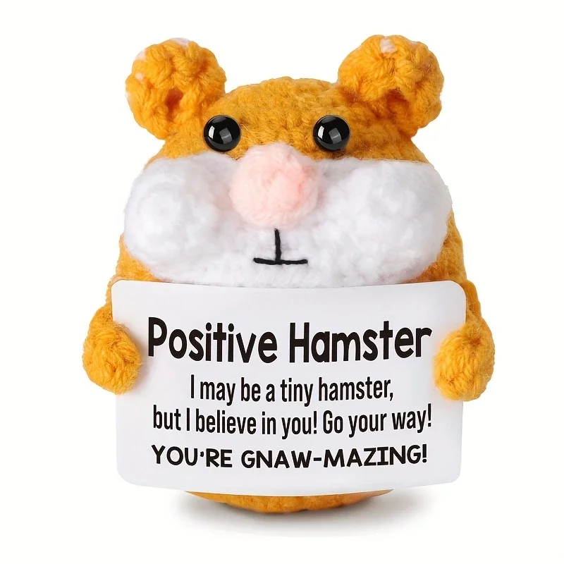 Handmade Kit - Crochet Animal Handmade Hamster - Emotional Incentive Support Gift for Women and Men - Holiday Birthday Gift
Handmade Kit - Crochet Animal Handmade Hamster - Emotional Incentive Support Gift for Women and Men - Holiday Birthday Gift