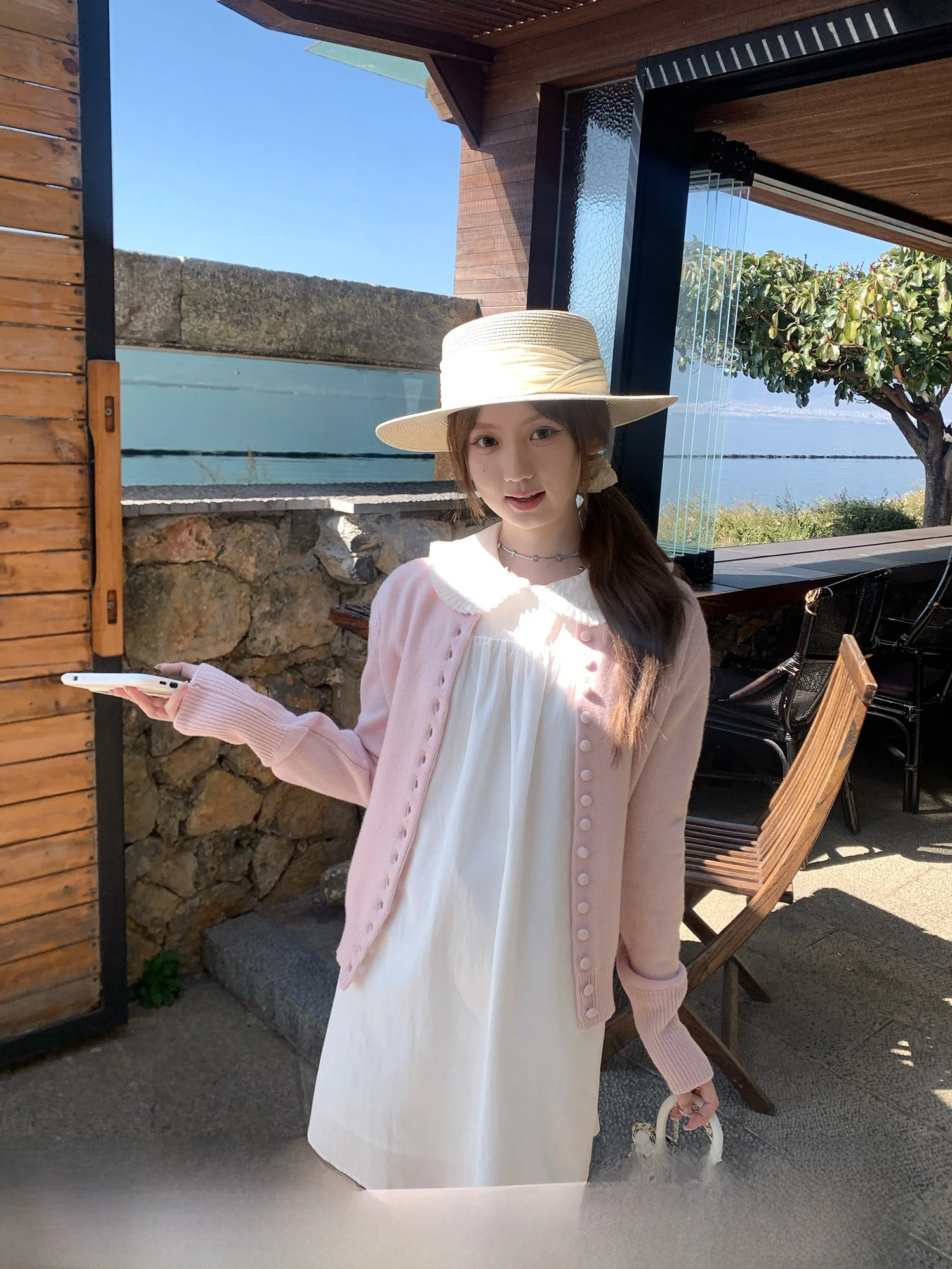 White Knitted Woolen Doll Collar Dress Women's Spring Summer Autumn Two-Piece Set Breathable Comfortable Short Sleeve Dress
White Knitted Woolen Doll Collar Dress Women's Spring Summer Autumn Two-Piece Set Breathable Comfortable Short Sleeve Dress