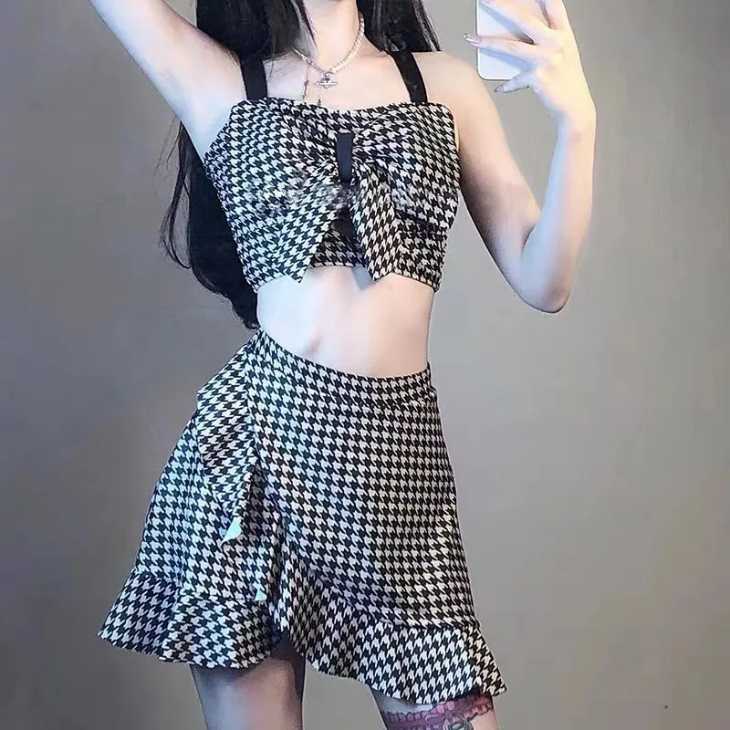 2025 New Sexy Swimwear Women's Split Slim Bikini Two Piece Plaid Swimsuit Flat Corner Swimwear
2025 New Sexy Swimwear Women's Split Slim Bikini Two Piece Plaid Swimsuit Flat Corner Swimwear