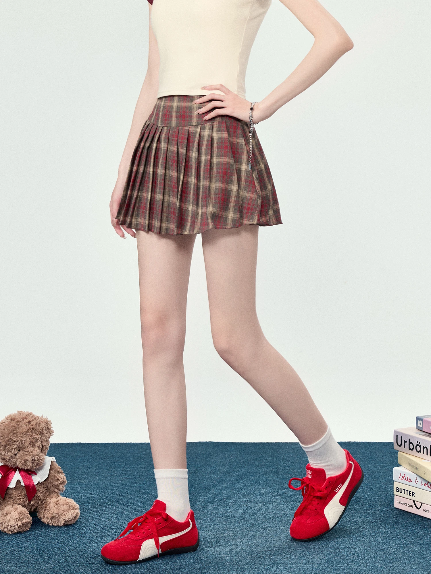 Swee Plaid Pleated Skirt Women's High Waist A-Line f Body Vintage School Sle Summer 2025 Stand Fit ort Skirt
Swee Plaid Pleated Skirt Women's High Waist A-Line f Body Vintage School Sle Summer 2025 Stand Fit ort Skirt