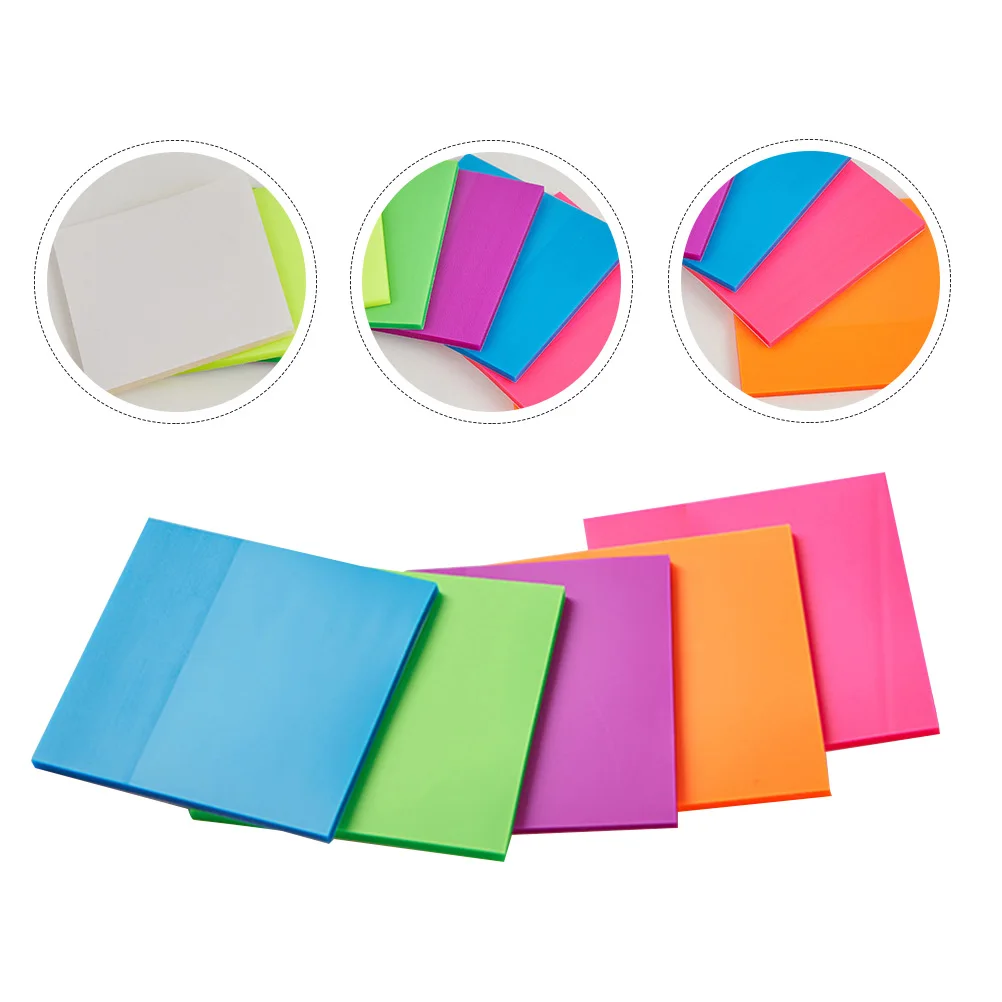 5pcs Colorful Transparent PET Reusable Memo Pads Self Adhesive Note Pad Office Supplies Use
5pcs Colorful Transparent PET Reusable Memo Pads Self Adhesive Note Pad Office Supplies Use
