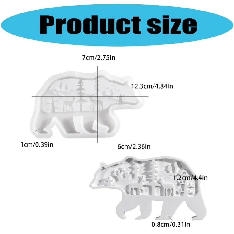 Multipurpose Flexible Silicone Mould for Polars Bear Holders Portable for Craft Supplies and Festive Decorations
Multipurpose Flexible Silicone Mould for Polars Bear Holders Portable for Craft Supplies and Festive Decorations