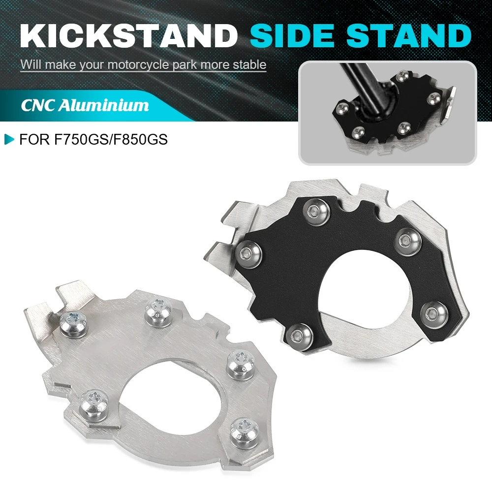 Kickstand Motorcycle CNC Accessories Foot Side Stand Extension Pad Support Plate Enlarge For BMW F750GS/F850GS F750-GS 2017-2024
Kickstand Motorcycle CNC Accessories Foot Side Stand Extension Pad Support Plate Enlarge For BMW F750GS/F850GS F750-GS 2017-2024
