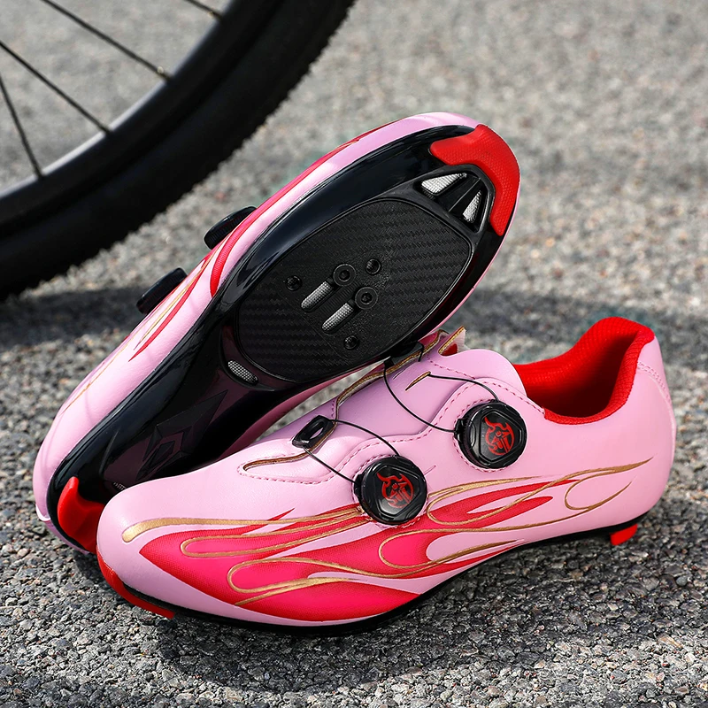 Linghuo Sword Pink Women's Road Bike Lock Shoes with Rotating Buckle, Hard Sole, Breathable, Wear-Resistant, Professional Racing Dynamic Cycling Shoes
Linghuo Sword Pink Women's Road Bike Lock Shoes with Rotating Buckle, Hard Sole, Breathable, Wear-Resistant, Professional Racing Dynamic Cycling Shoes