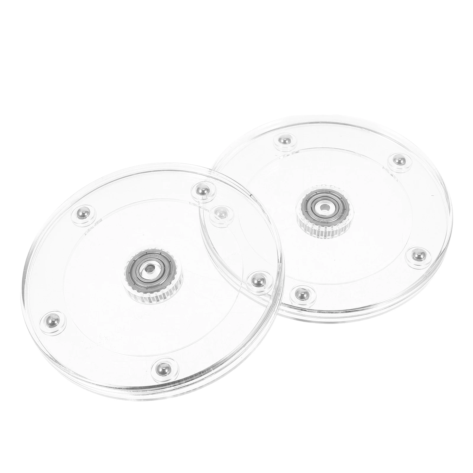 2pcs Clear Rotating Display Base 10Cm Transparent Plastic Turntable For Product Showcasing Silent Swivel Plate Space Saving
2pcs Clear Rotating Display Base 10Cm Transparent Plastic Turntable For Product Showcasing Silent Swivel Plate Space Saving