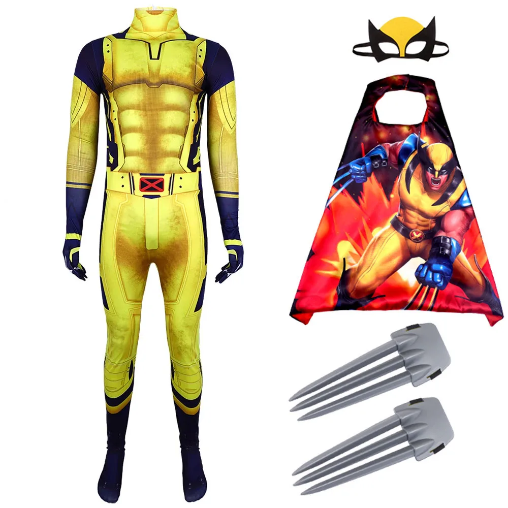 Hero Cosplay Costume Movie Wolverine Costume Men's Adult Kids Slim Fit Halloween Bodysuit Gift Party
Hero Cosplay Costume Movie Wolverine Costume Men's Adult Kids Slim Fit Halloween Bodysuit Gift Party