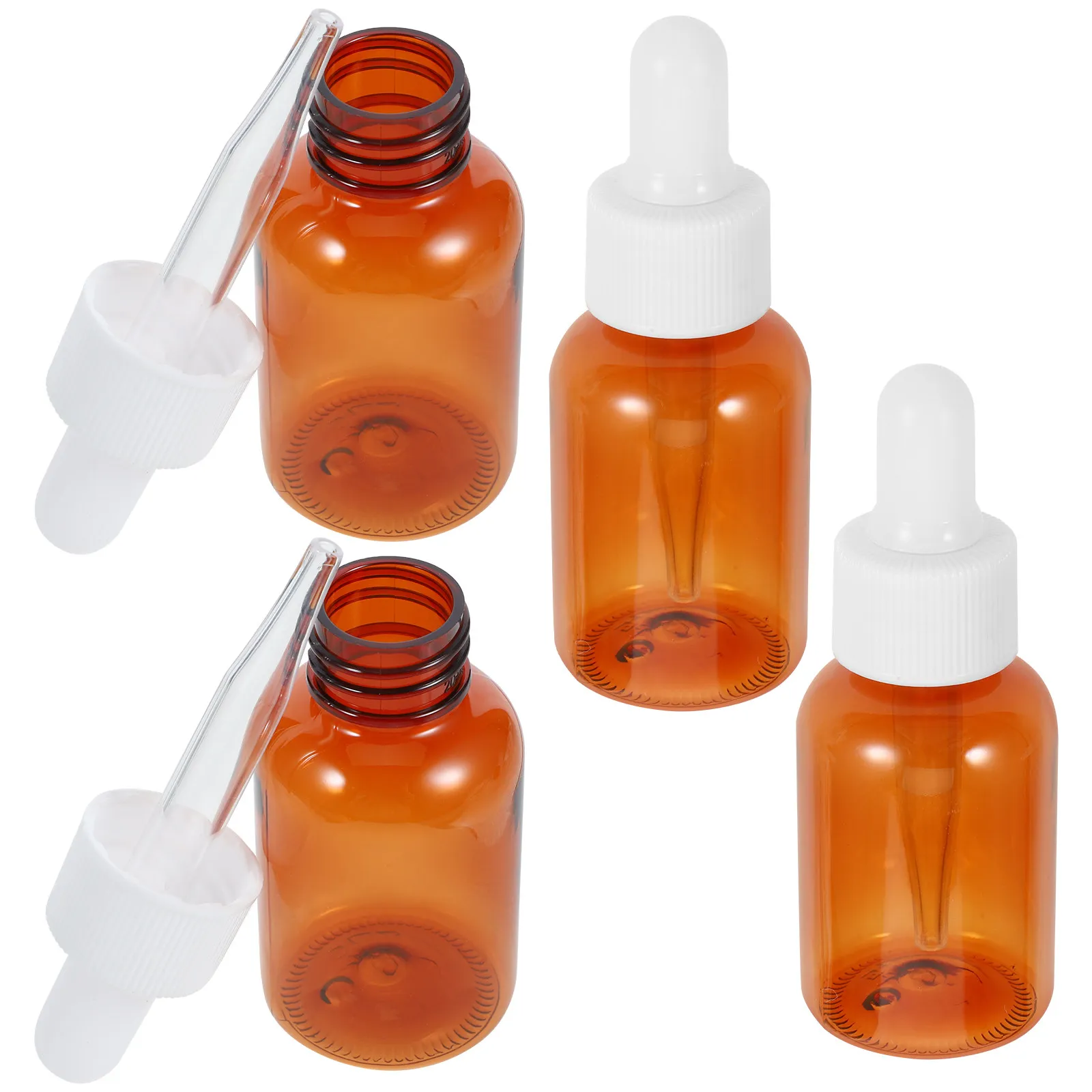 4pcs 35ml Amber Dropper Bottles Plastic Essential Oil Sub Mini Travel Sample Vials Empty Lightweight Portable Reusable
4pcs 35ml Amber Dropper Bottles Plastic Essential Oil Sub Mini Travel Sample Vials Empty Lightweight Portable Reusable