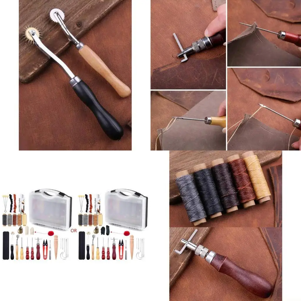 QX2E профессиональный набор инструментов для рукоделия из кожи, ручной швейный ремонт, пробойник для резьбы по коже, инструмент
QX2E профессиональный набор инструментов для рукоделия из кожи, ручной швейный ремонт, пробойник для резьбы по коже, инструмент