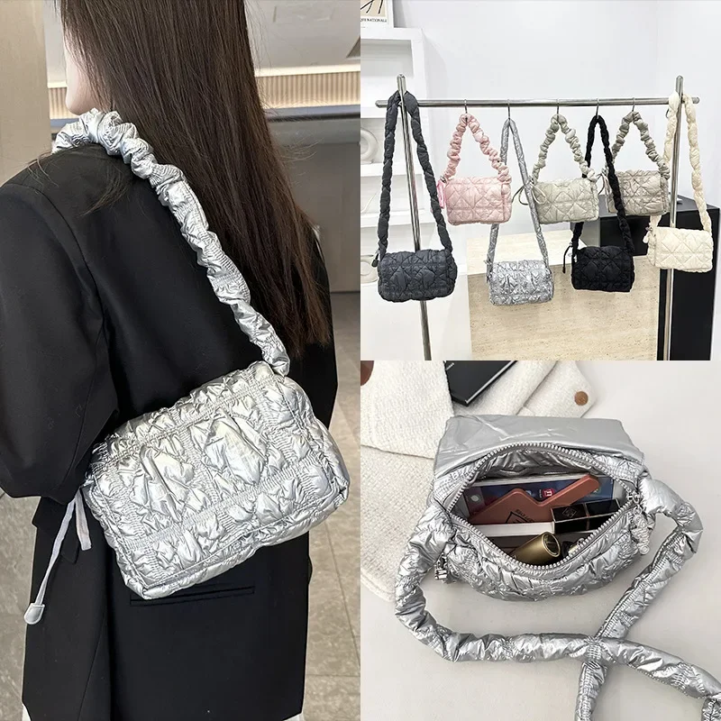 Wrinkled Armpit Bag Fashionable Bubble Handbag Lightweight Single Shoulder Casual Korean Version Crossbody Bag
Wrinkled Armpit Bag Fashionable Bubble Handbag Lightweight Single Shoulder Casual Korean Version Crossbody Bag