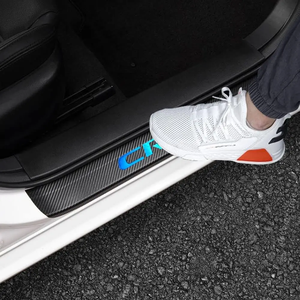 Carbon Fiber Style Leather Door Sill Protector for 2006-2026 CR-V, Anti-Dirty Scuff Plate Cover Guard Trim, Blue 4PCS
Carbon Fiber Style Leather Door Sill Protector for 2006-2026 CR-V, Anti-Dirty Scuff Plate Cover Guard Trim, Blue 4PCS