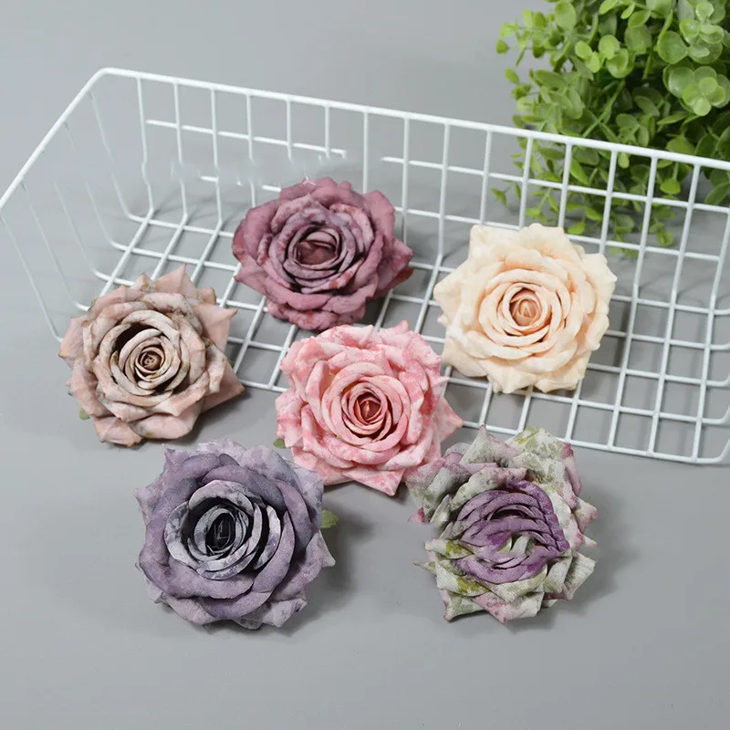 10CM 9Color Artificial Silk Vintage oil painting Rose Flower Heads For DIY Decorative Party Decoration Wedding Wall Bouquet
10CM 9Color Artificial Silk Vintage oil painting Rose Flower Heads For DIY Decorative Party Decoration Wedding Wall Bouquet