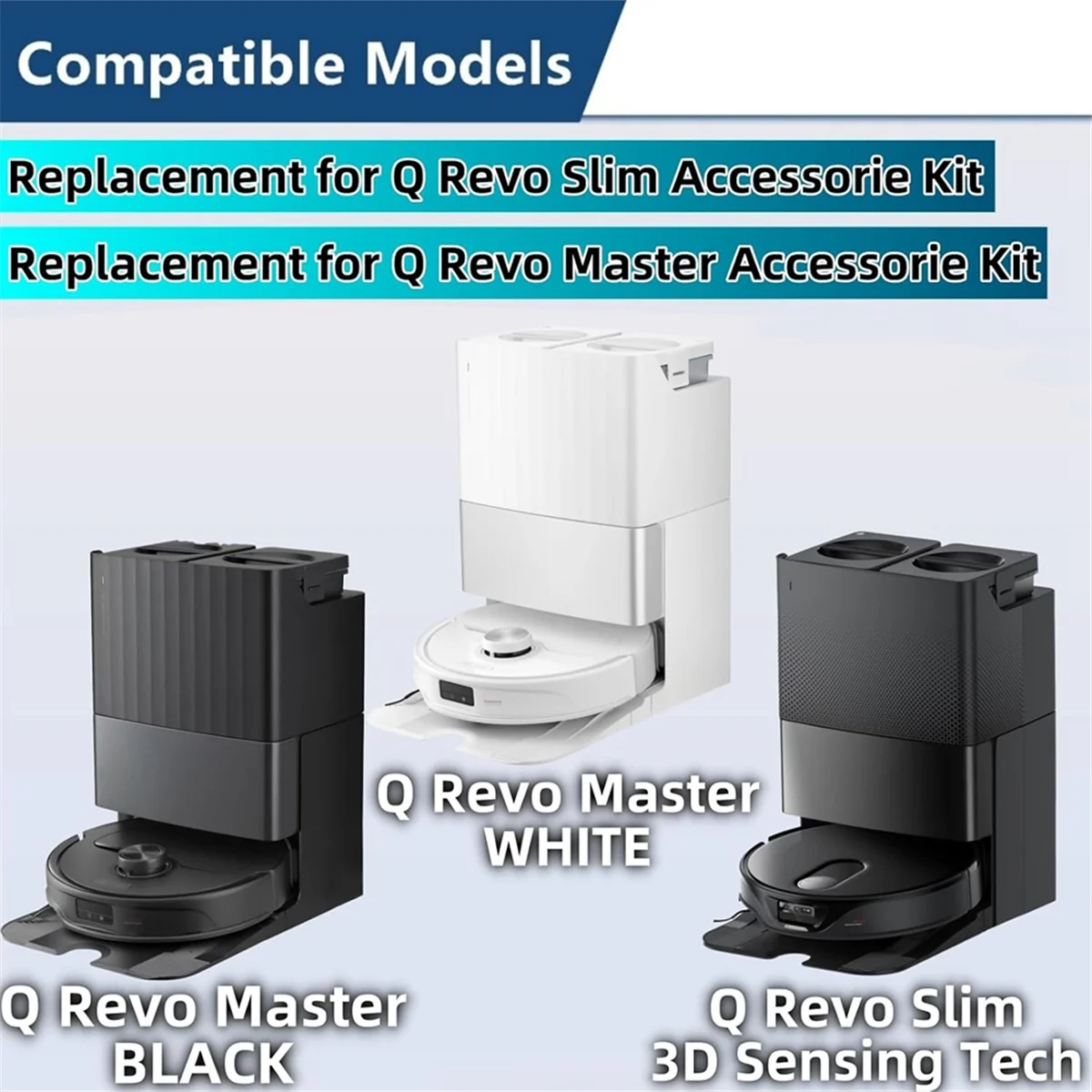 Vacuum Cleaner Accessory Kit Accessories Kit for Qrevo Master/Qrevo Slim Robot Vacuum
Vacuum Cleaner Accessory Kit Accessories Kit for Qrevo Master/Qrevo Slim Robot Vacuum