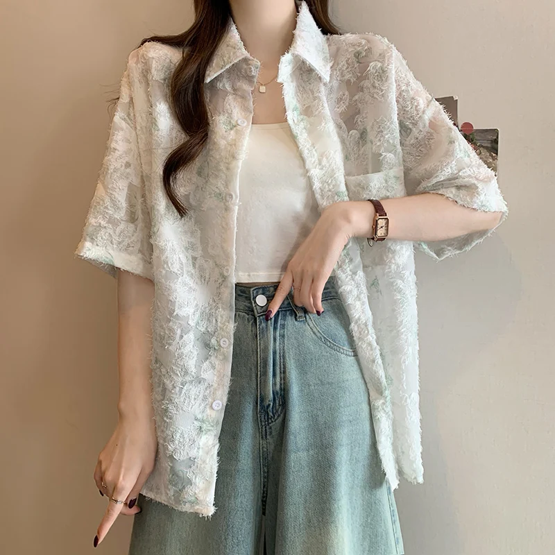 Design Sensation Hollow out Summer 2025 New Women's Sun Protection irt Large Size Casual Sle Polyester Fiber Long Sve
Design Sensation Hollow out Summer 2025 New Women's Sun Protection irt Large Size Casual Sle Polyester Fiber Long Sve