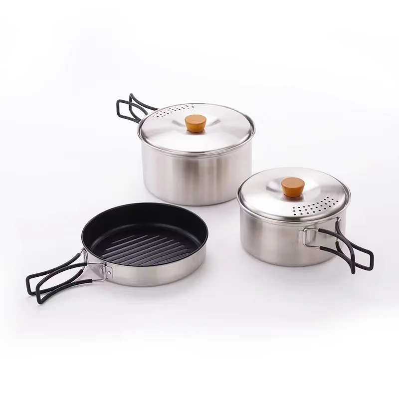 Hot Selling Camping Cookware stainless steel Folding Camping Cooking Set Camping Accessories
Hot Selling Camping Cookware stainless steel Folding Camping Cooking Set Camping Accessories