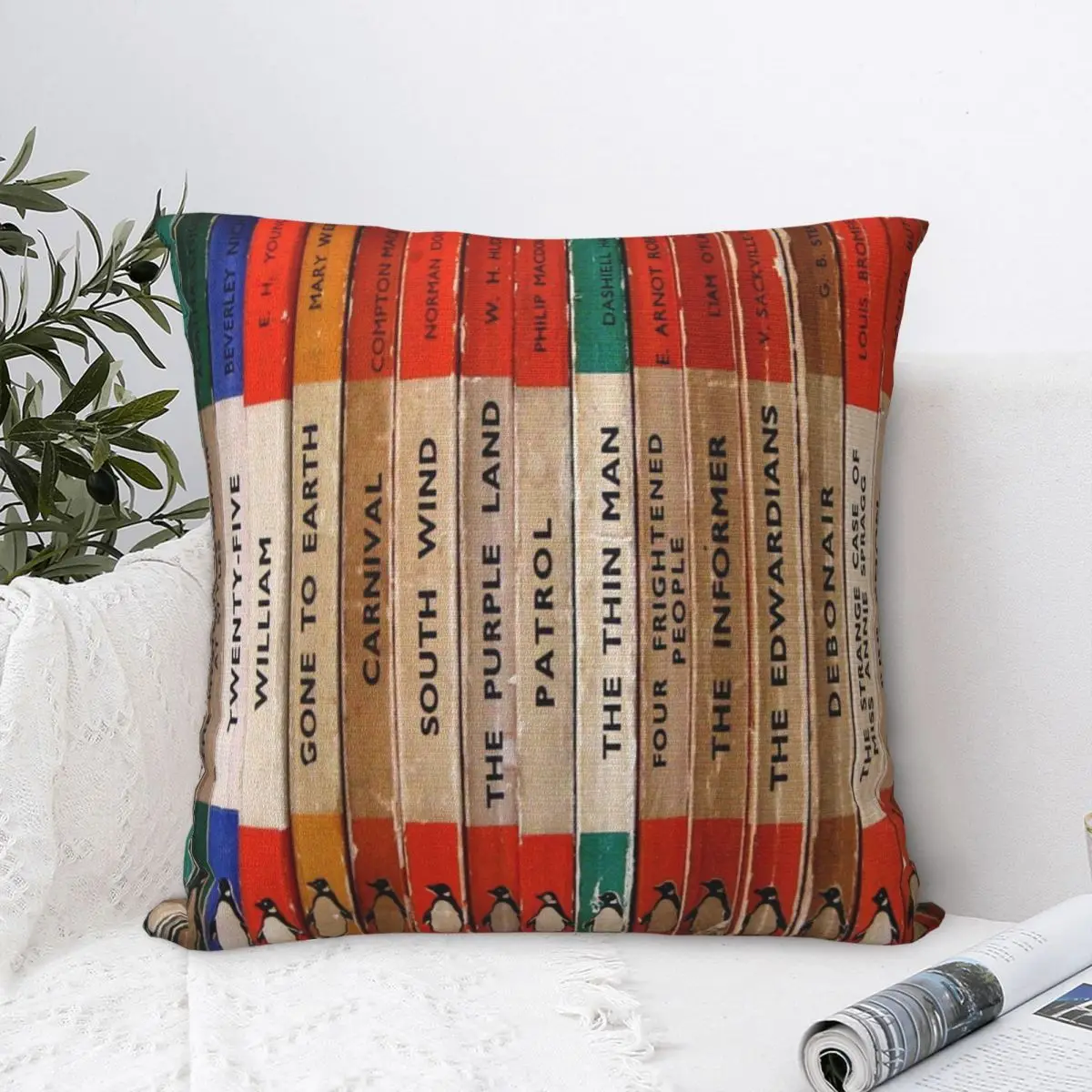 Classic Vintage Penguin Book Art Square Pillowcase Polyester Pillow Cover Velvet Cushion Zip Decorative Comfort Throw Pillow
Classic Vintage Penguin Book Art Square Pillowcase Polyester Pillow Cover Velvet Cushion Zip Decorative Comfort Throw Pillow