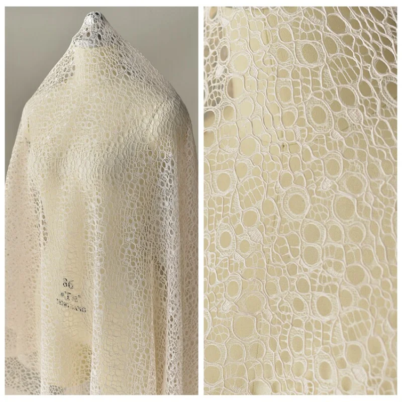 Solid Color Hollow Lace Fabric for DIY Sewing Handmade Wedding Dress Decorative Accessories Clothing Fashion Material Cloth
Solid Color Hollow Lace Fabric for DIY Sewing Handmade Wedding Dress Decorative Accessories Clothing Fashion Material Cloth