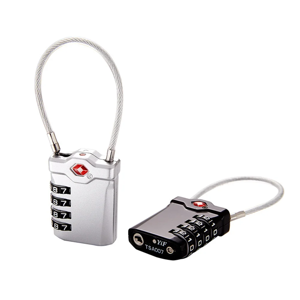 2Pcs Luggage Lock 4-Dial Combination Password Lightweight Portable Travel Suitcase Lock Red Indicator Customs Security 
2Pcs Luggage Lock 4-Dial Combination Password Lightweight Portable Travel Suitcase Lock Red Indicator Customs Security