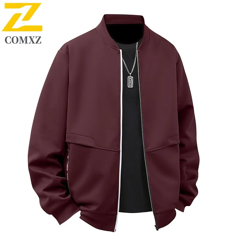 COMXZ 2025 Men European Size Stand Collar Shirt Coat Loose Fit Casual Zipper Hoodie Youth Big Size Spring Autumn Export
COMXZ 2025 Men European Size Stand Collar Shirt Coat Loose Fit Casual Zipper Hoodie Youth Big Size Spring Autumn Export