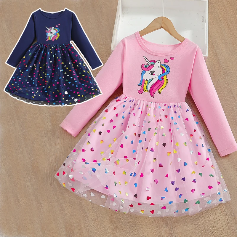 2025 New Rainbow Unicorn Princess Dress Girls Dress Spring Kids Clothes Birthday Party Dress Long-sleeved for Children 2-8Y
2025 New Rainbow Unicorn Princess Dress Girls Dress Spring Kids Clothes Birthday Party Dress Long-sleeved for Children 2-8Y