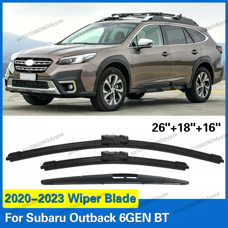 3pcs For Subaru Outback 6GEN BT 2020 2021 2022 2023 Front Rear Windshield Wiper Blades 26"+18"+16" Windscreen Window Accessories
3pcs For Subaru Outback 6GEN BT 2020 2021 2022 2023 Front Rear Windshield Wiper Blades 26"+18"+16" Windscreen Window Accessories